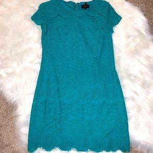 Green/teal lace dress